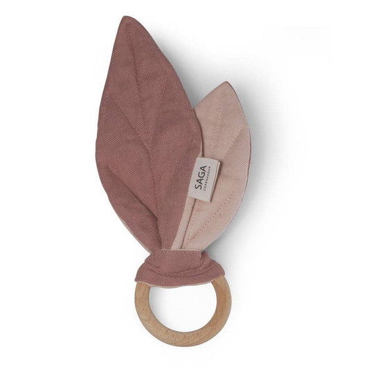 Baby-Sensorikspielzeug - Beißring aus Bio-Baumwolle - Rose: 4 Stck. Saga Copenhagen      NATURKINDCHEN