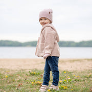 Strickmütze für Kinder aus Merino und Cashmere: Dunkelgrau / 3-10 Jahre menique      NATURKINDCHEN