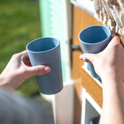 Becher  CONNECT CUP L 2er-Set: Nature flower blue Koziol ideas for friends GmbH      NATURKINDCHEN