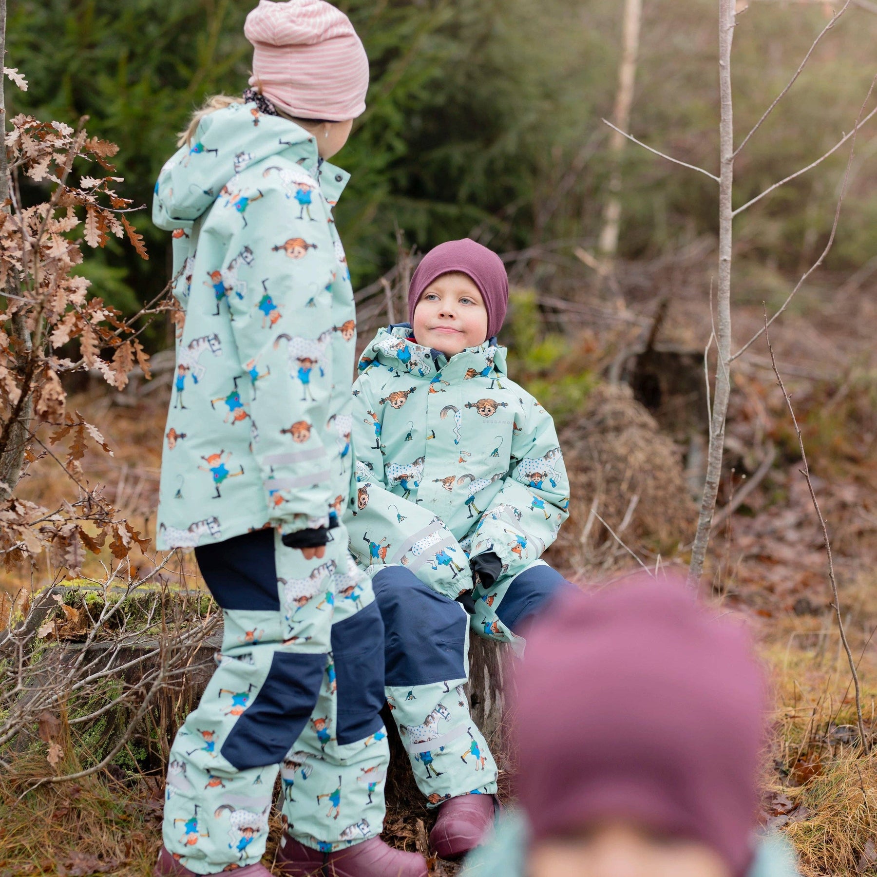 Regenjacke Pippi Langstrumpf Mint: 98/104 Geggamoja      NATURKINDCHEN
