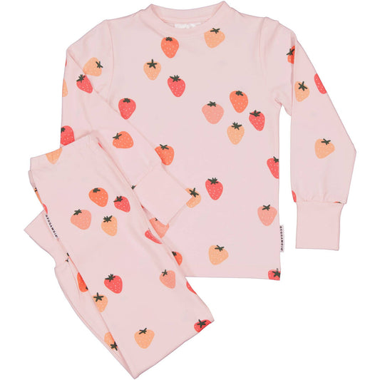 Pyjamas zweiteilig Bambus Erdbeere: 98/104 Geggamoja      NATURKINDCHEN