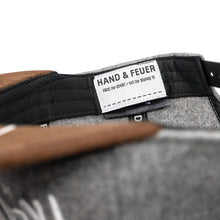 Frechdachs Snapback Cap Für Kinder - Hellgrau Filz (Kids L) Hand und Feuer