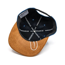 Frechdachs Snapback Cap für Kinder - Petrol Cord (Kids L) Hand und Feuer