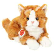 Katze liegend rot getigert 20 cm - Plüschtier - Stofftier Teddy Hermann      NATURKINDCHEN