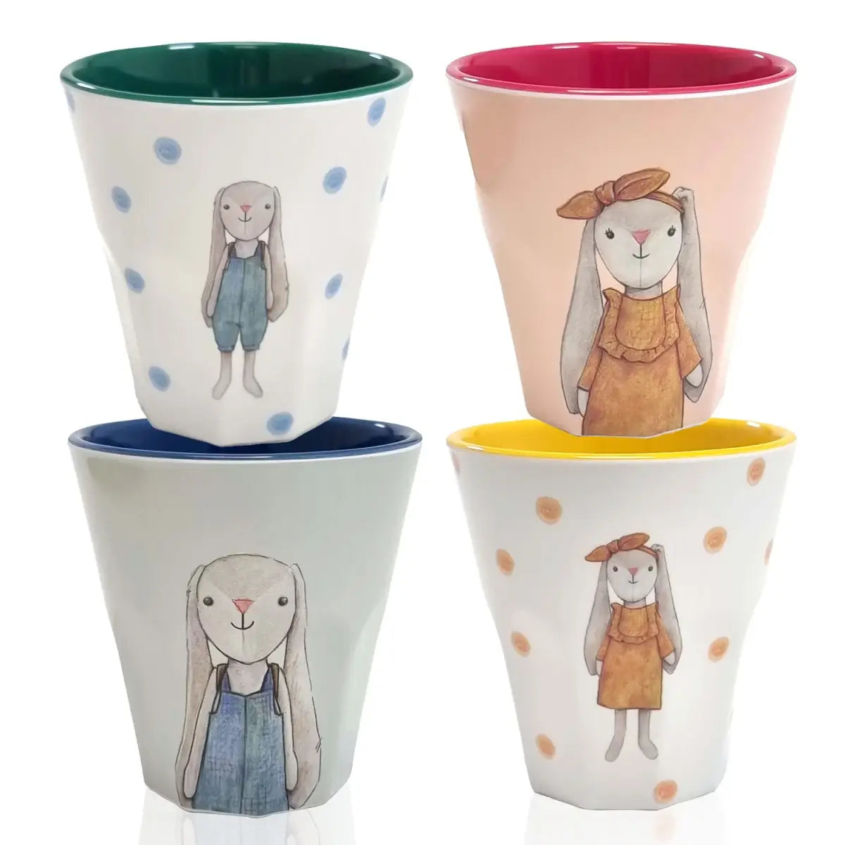Melamin Becher rosa "Hase Hedda" Mea-Living      NATURKINDCHEN