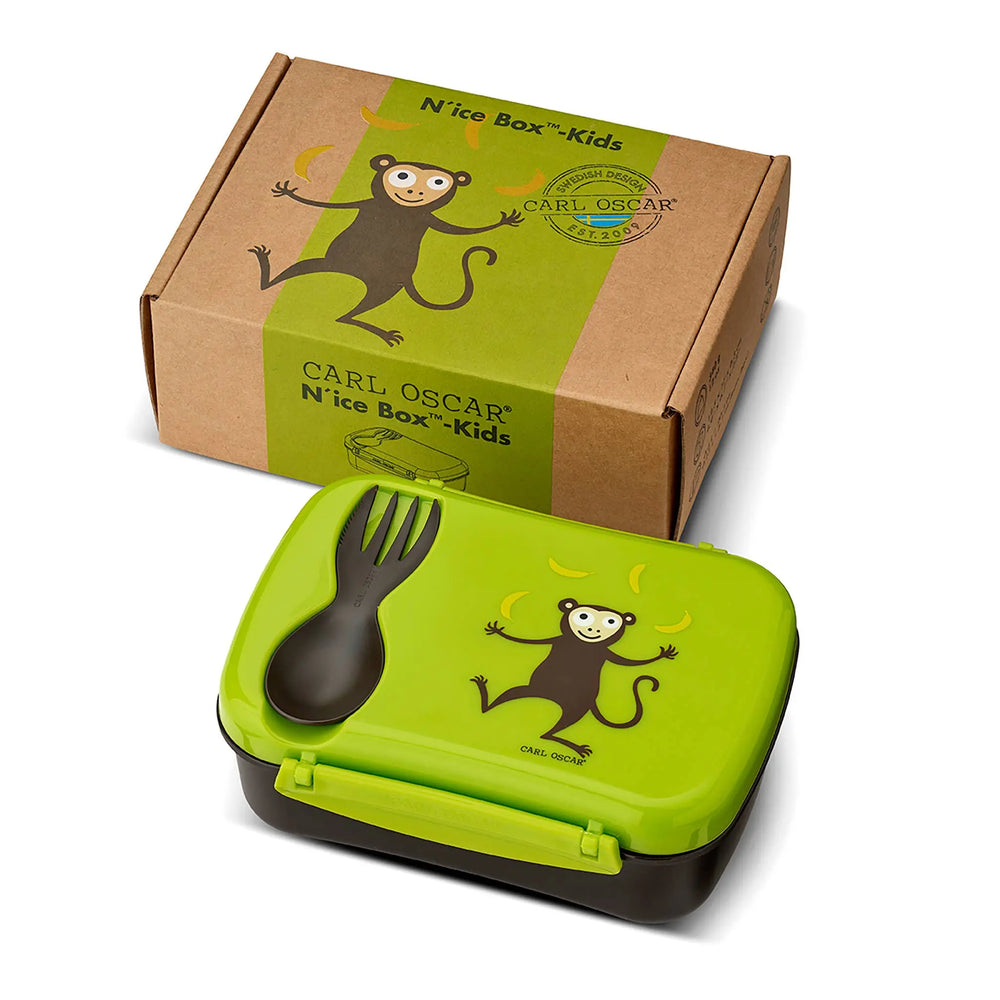 N'Ice Box Kids, Brotdose mit Kühlpack - Lime Carl Oscar      NATURKINDCHEN