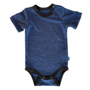Body royal blau kurzarm, Merinowolle & Seide (bio/GOTS): 74-80 Glückskind      NATURKINDCHEN