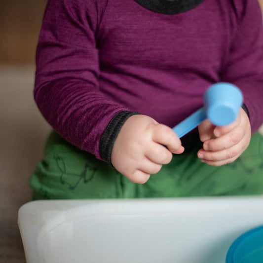 Body zwetschke uni, Merinowolle & Seide (bio/GOTS): 86-92 Glückskind      NATURKINDCHEN