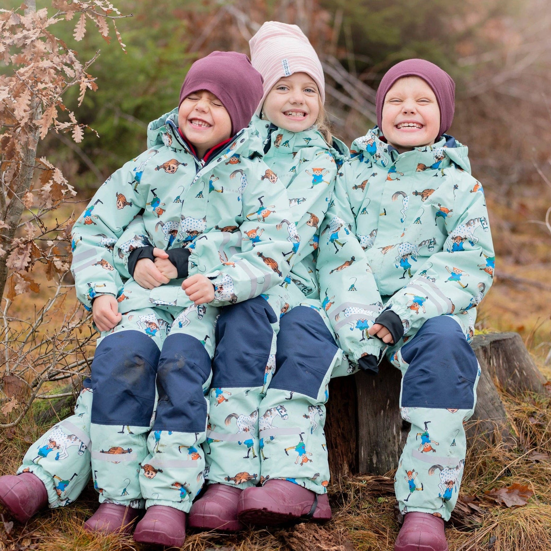 Regenhose Pippi Langstrumpf Mint: 110/116 Geggamoja      NATURKINDCHEN