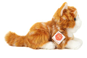 Katze liegend rot getigert 20 cm - Plüschtier - Stofftier Teddy Hermann      NATURKINDCHEN