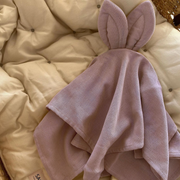 Cuddle Tuch aus Bio-Baumwolle in Mauve mit Schnullerband: 6 Stck. Saga Copenhagen      NATURKINDCHEN