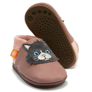 Barfußschuhe AMIGO Motiv Katze: Lila / 32/33 Orangenkinder®      NATURKINDCHEN