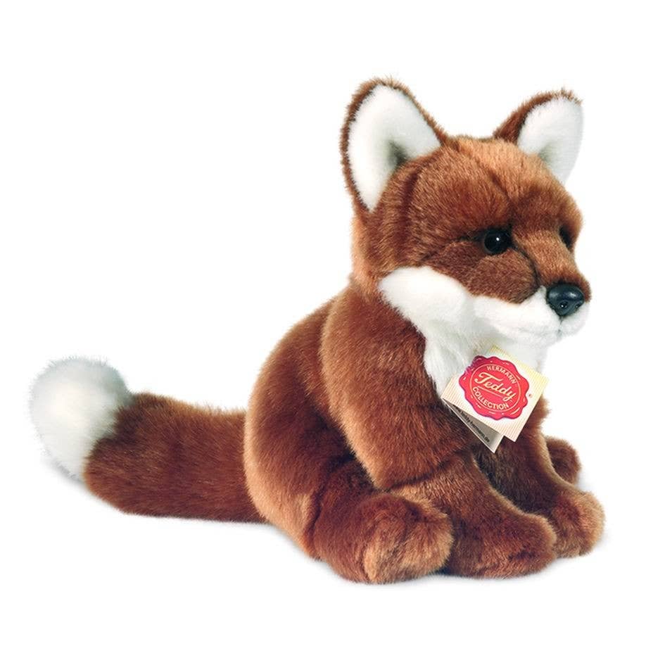 Fuchs sitzend rotbraun 20 cm - Plüschtier - Stofftier Teddy Hermann      NATURKINDCHEN