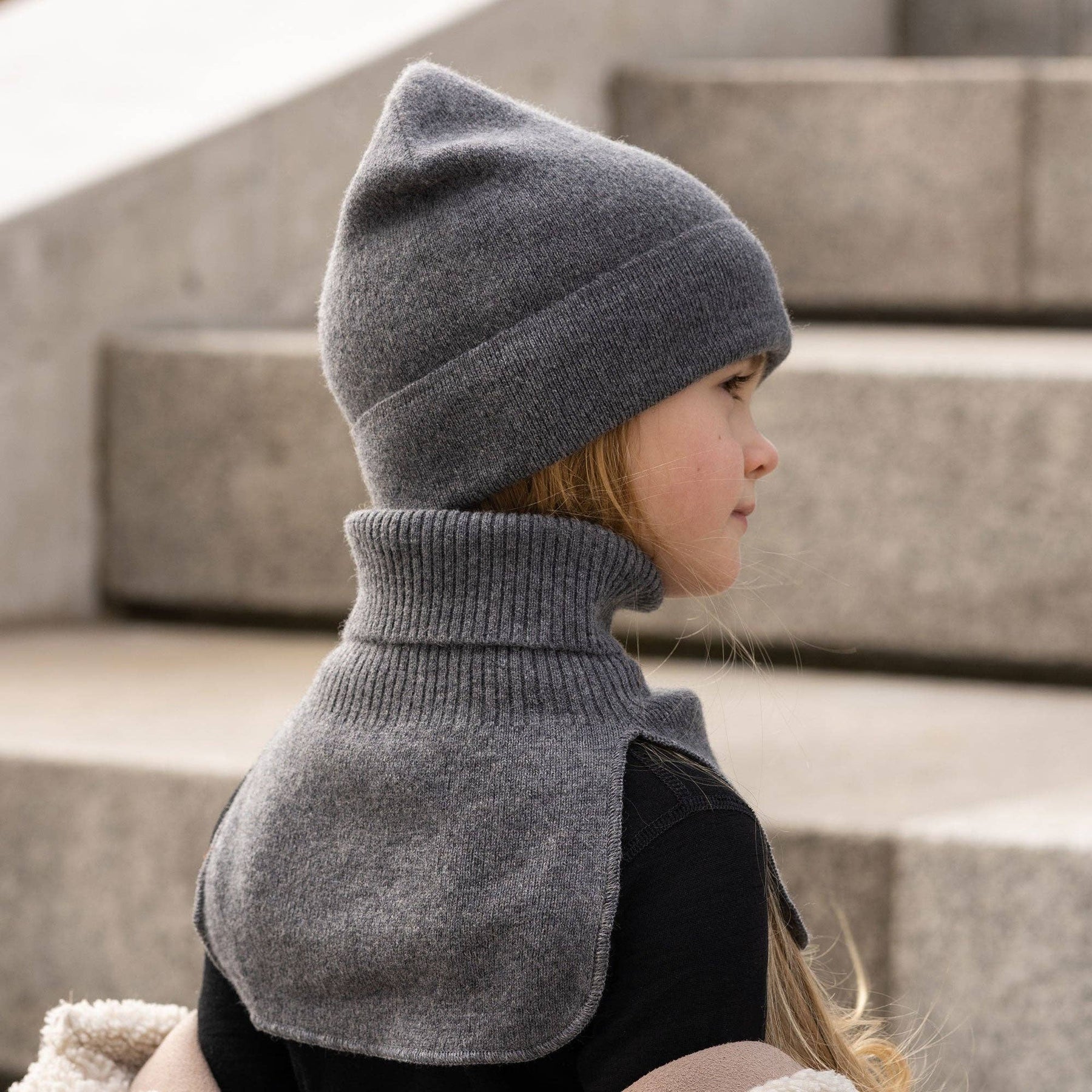 Dickie Halswärmer für Kinder aus Merino und Cashmere: Staubig rosa / 3-10 Jahre menique      NATURKINDCHEN