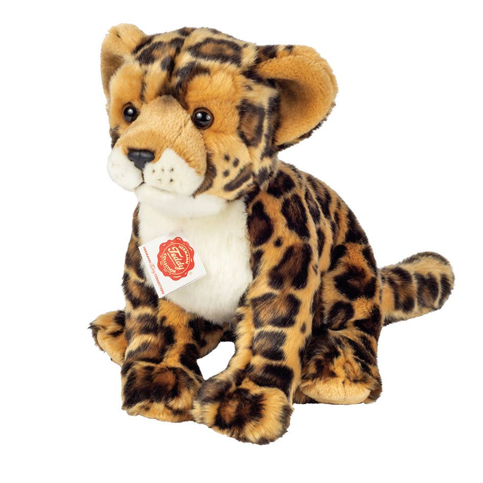 Leopard sitzend 27 cm - Plüschtier - Stofftier Teddy Hermann      NATURKINDCHEN
