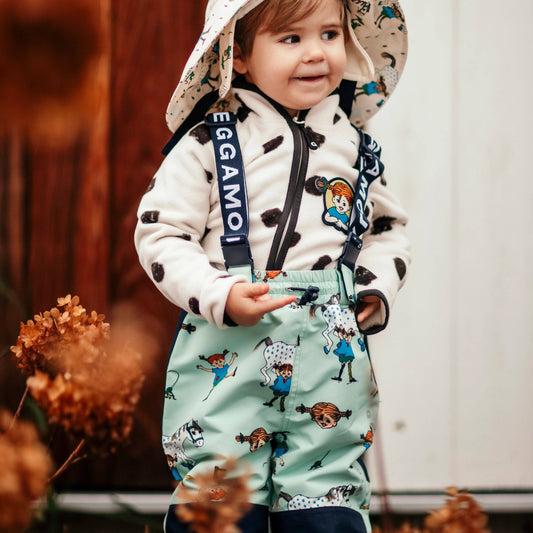 Regenhose Pippi Langstrumpf Mint: 98/104 Geggamoja      NATURKINDCHEN