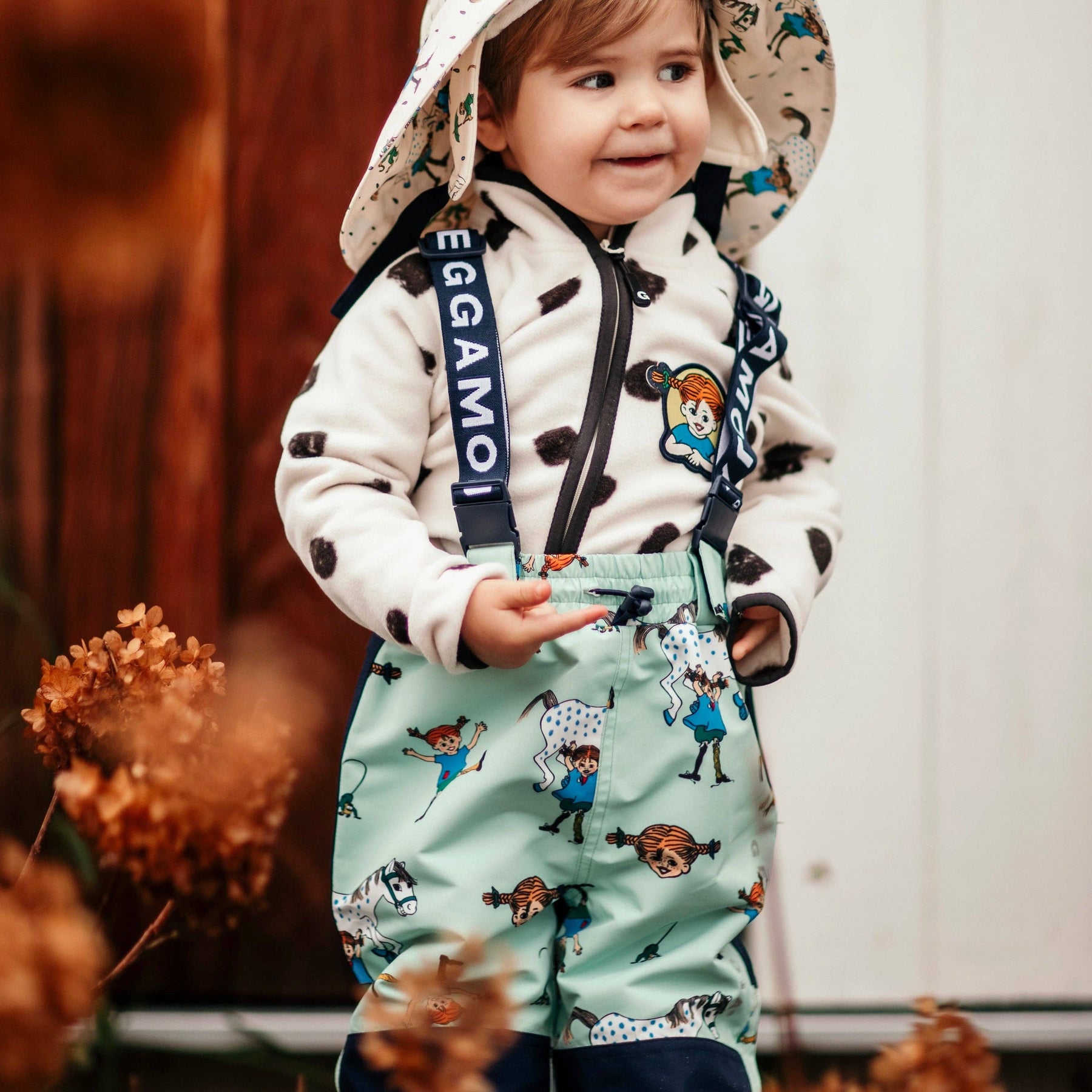 Regenhose Pippi Langstrumpf Mint: 110/116 Geggamoja      NATURKINDCHEN