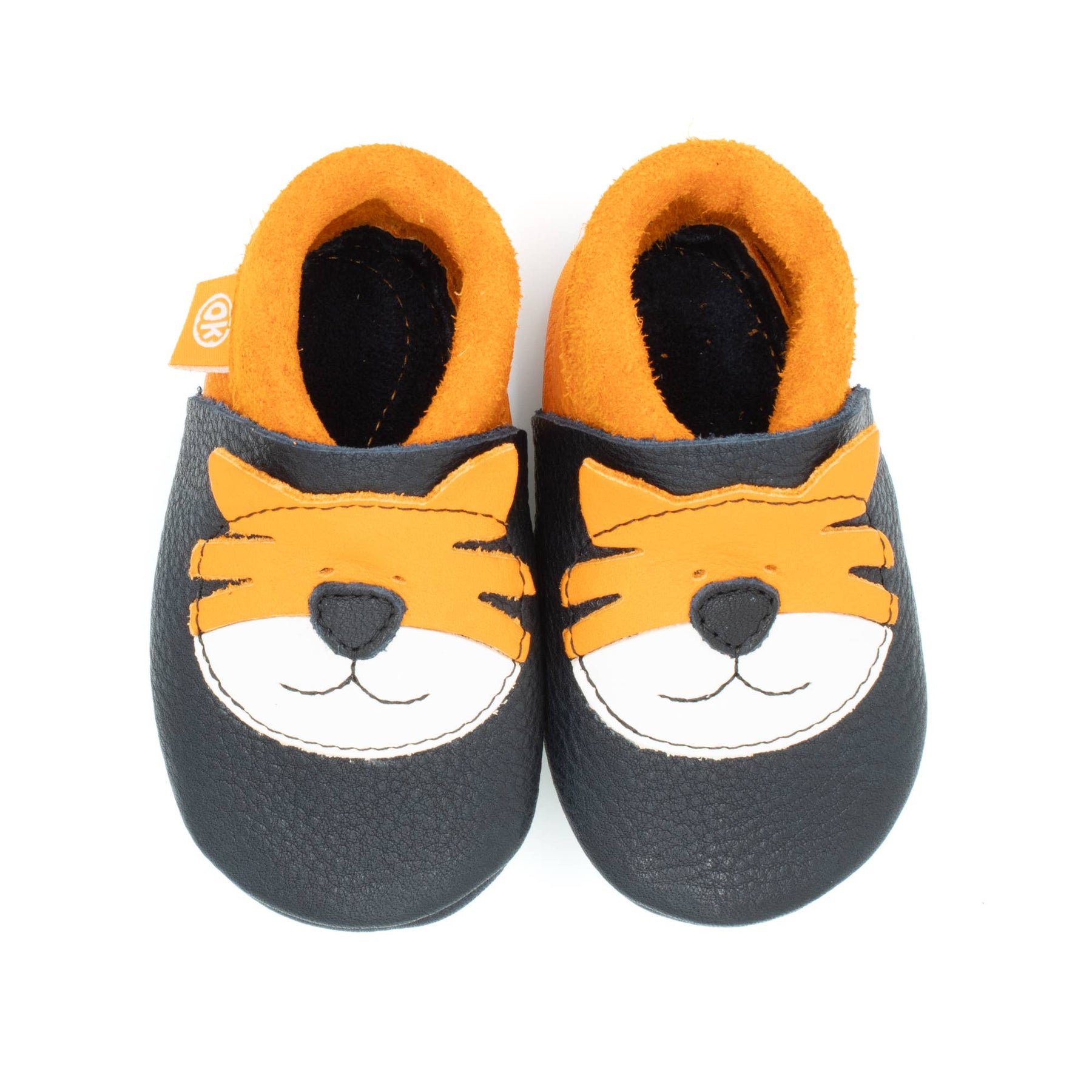 Barfußschuhe AMIGO Motiv Tiger: Dark blue / 22/23 Orangenkinder®      NATURKINDCHEN