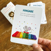 Starker Charakter – Stärkekarten für Kinder Rüsselfuchs      NATURKINDCHEN