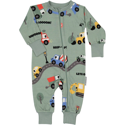 Pyjamas Bambus Traktor grün: 74/80 Geggamoja      NATURKINDCHEN