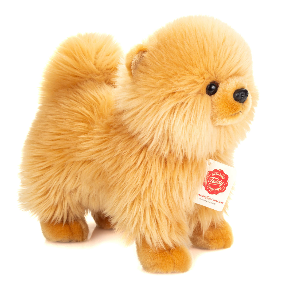 Zwergspitz gold 23 cm - Plüschtier - Stofftier Teddy Hermann      NATURKINDCHEN