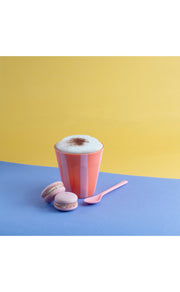 Becher NORA CUP M STRIPES: Strong coral Koziol ideas for friends GmbH      NATURKINDCHEN