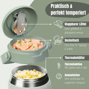 Thermobehälter Kinder Edelstahl - Eichhörnchen Sabei BEARFOOT      NATURKINDCHEN