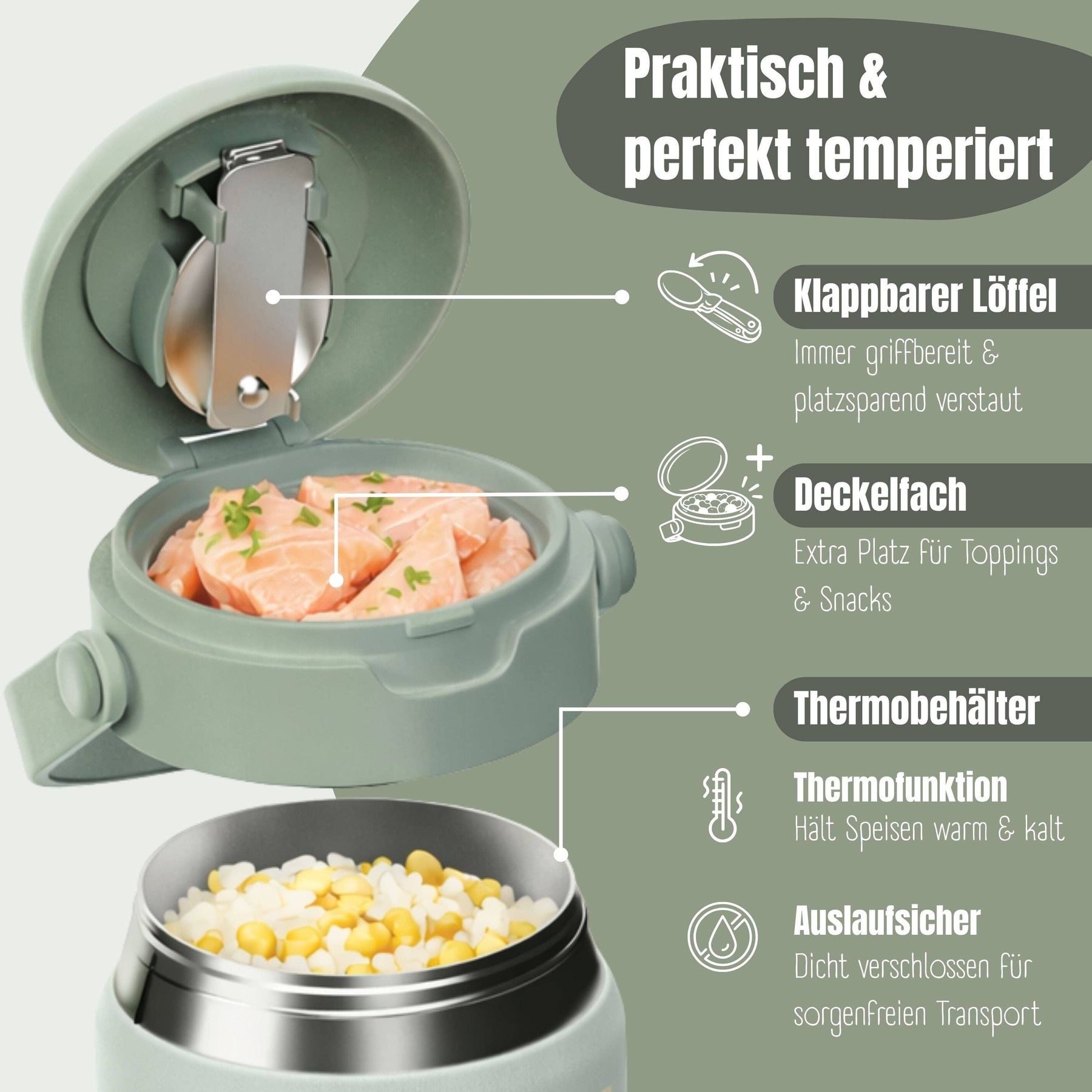 Thermobehälter Kinder Edelstahl - Eichhörnchen Sabei BEARFOOT      NATURKINDCHEN