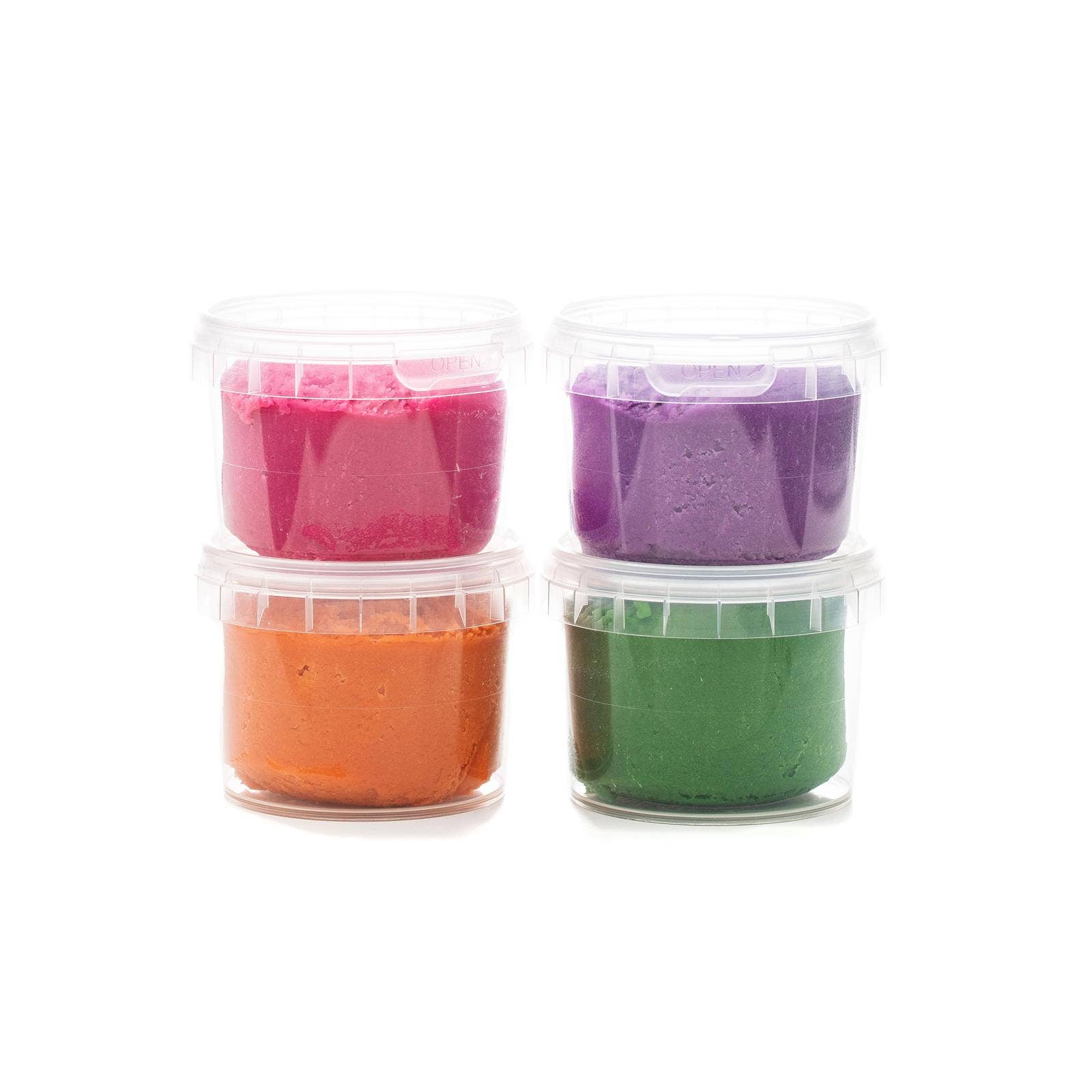 Bio-Easy-Knete vegan 4er Set "Loki" NEOGRÜN      NATURKINDCHEN