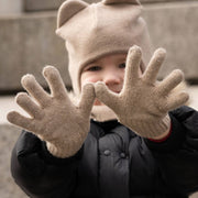 Strickhandschuhe aus Merinowolle und Cashmere für Kinder: Staubig rosa / 1 - 3 Jahre menique      NATURKINDCHEN
