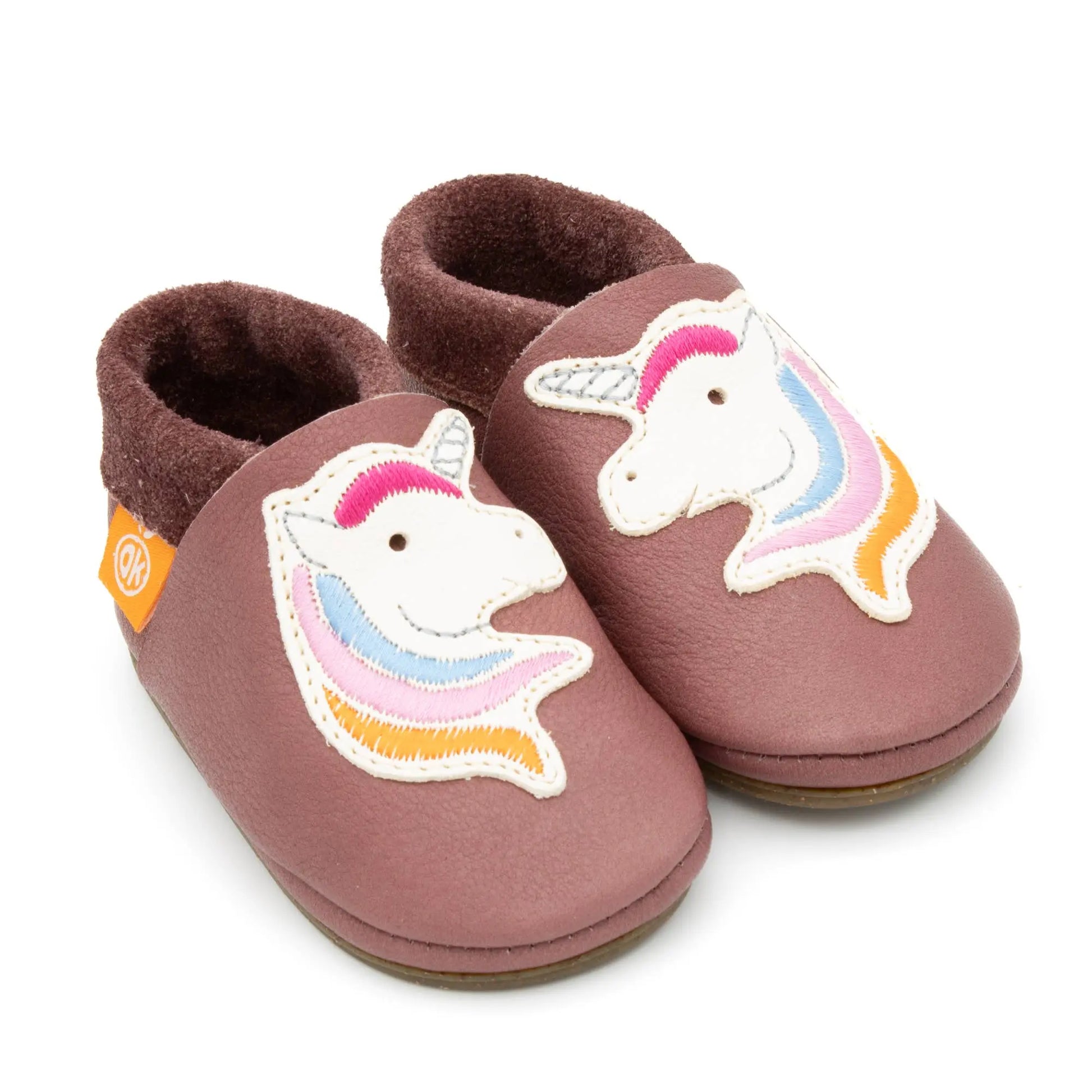 Barfußschuhe AMIGO Motiv Einhorn: Lila / 22/23 Orangenkinder®      NATURKINDCHEN
