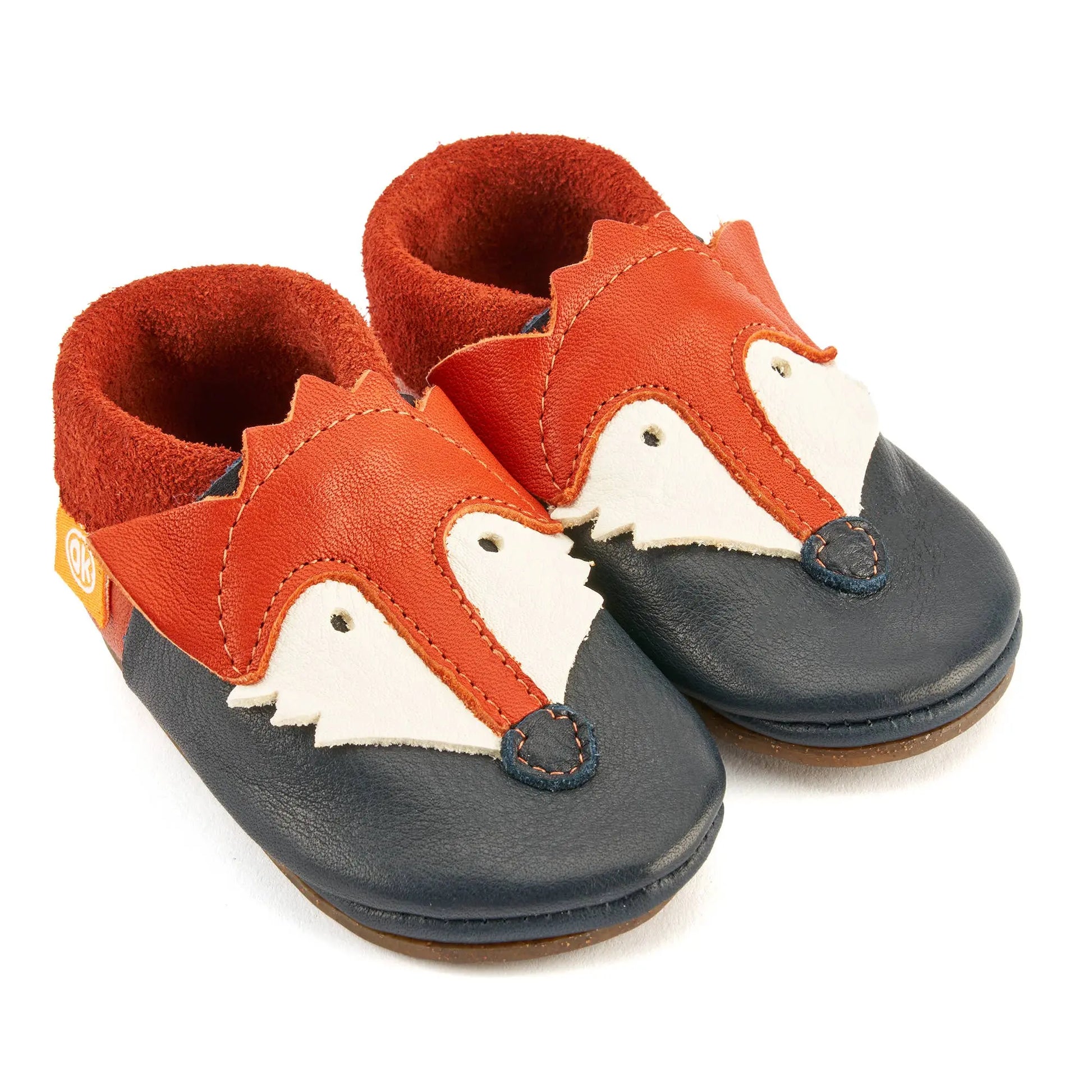 Barfußschuhe AMIGO Motiv Fuchs: Dark blue / 28/29 Orangenkinder®      NATURKINDCHEN
