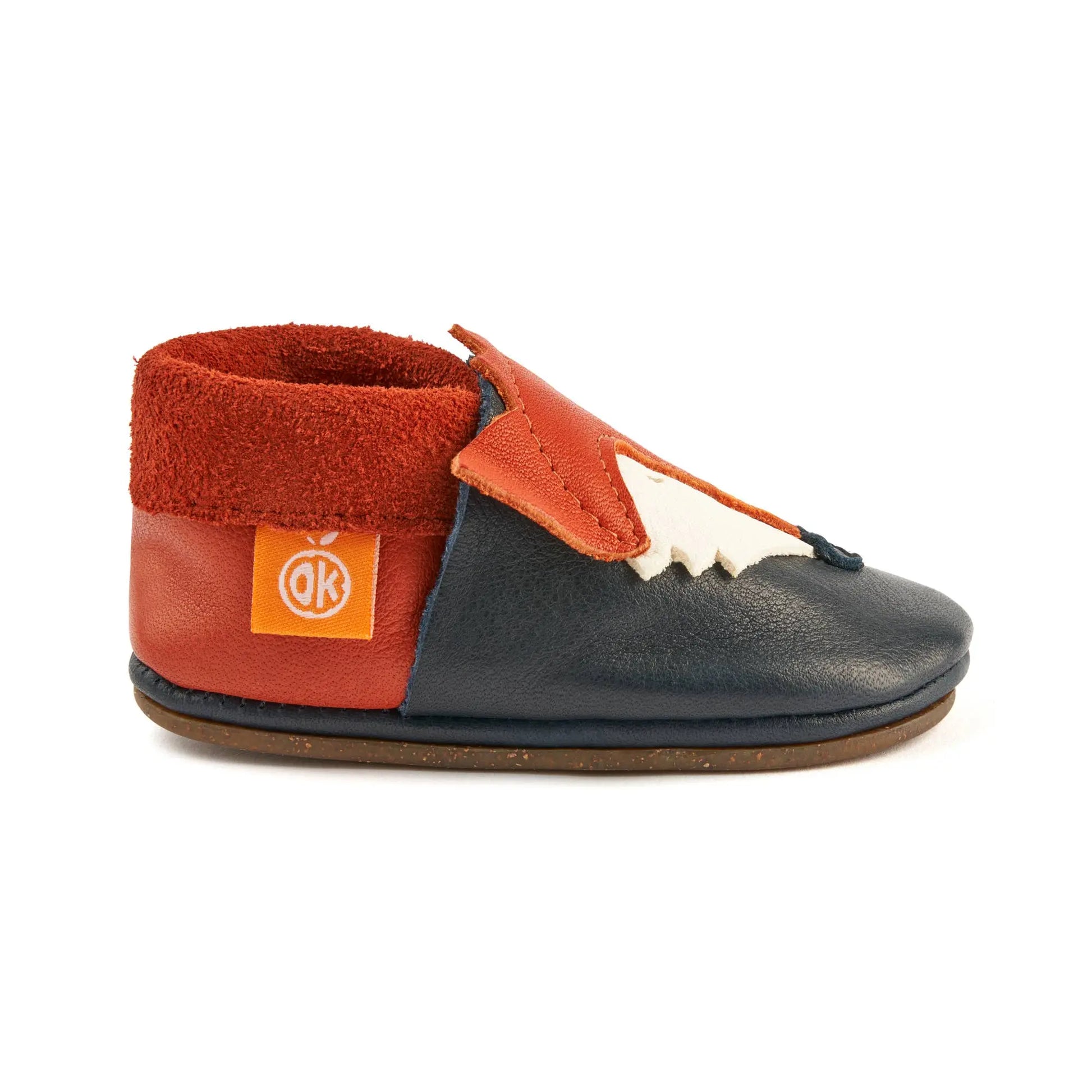 Barfußschuhe AMIGO Motiv Fuchs: Dark blue / 28/29 Orangenkinder®      NATURKINDCHEN