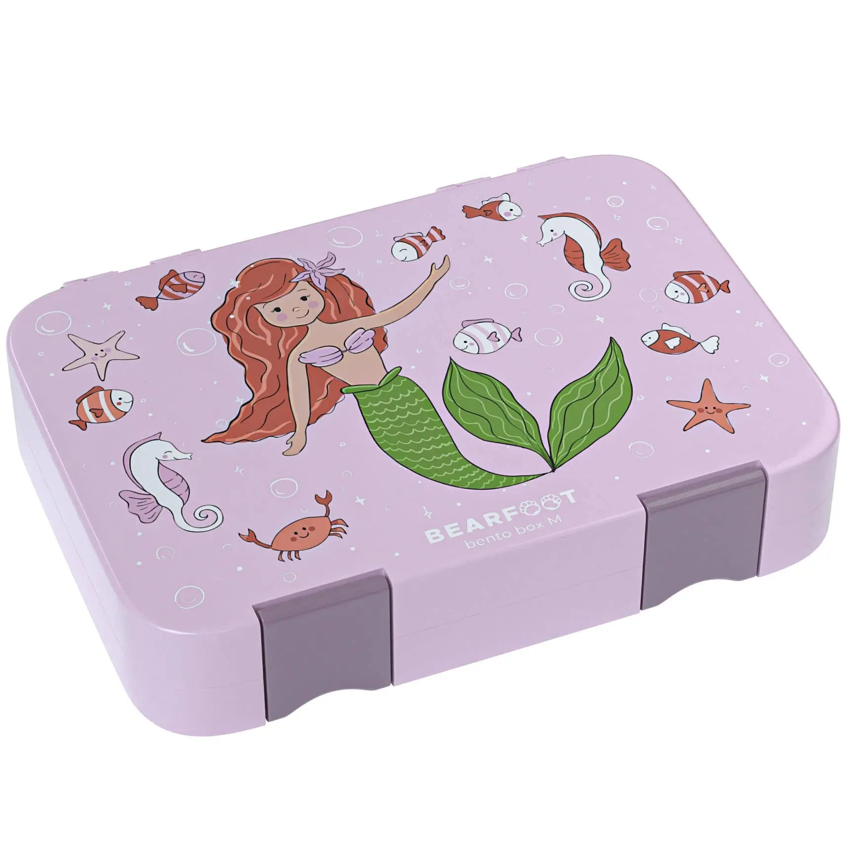 Brotdose Kinder mit Fächern, Lunchbox - Meerjungfrau BEARFOOT      NATURKINDCHEN