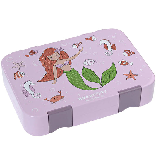 Brotdose Kinder mit Fächern, Lunchbox - Meerjungfrau BEARFOOT      NATURKINDCHEN