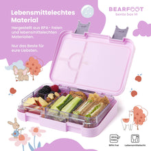 Brotdose Kinder mit Fächern, Lunchbox , Bento box - Einhorn BEARFOOT      NATURKINDCHEN