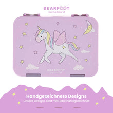 Brotdose Kinder mit Fächern, Lunchbox , Bento box - Einhorn BEARFOOT      NATURKINDCHEN