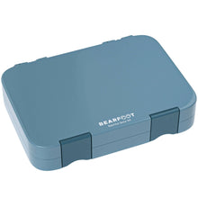 Brotdose Kinder mit Fächern, Lunchbox, Bento box - Blau BEARFOOT      NATURKINDCHEN