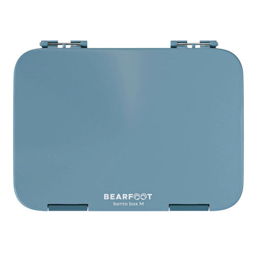 Brotdose Kinder mit Fächern, Lunchbox, Bento box - Blau BEARFOOT      NATURKINDCHEN