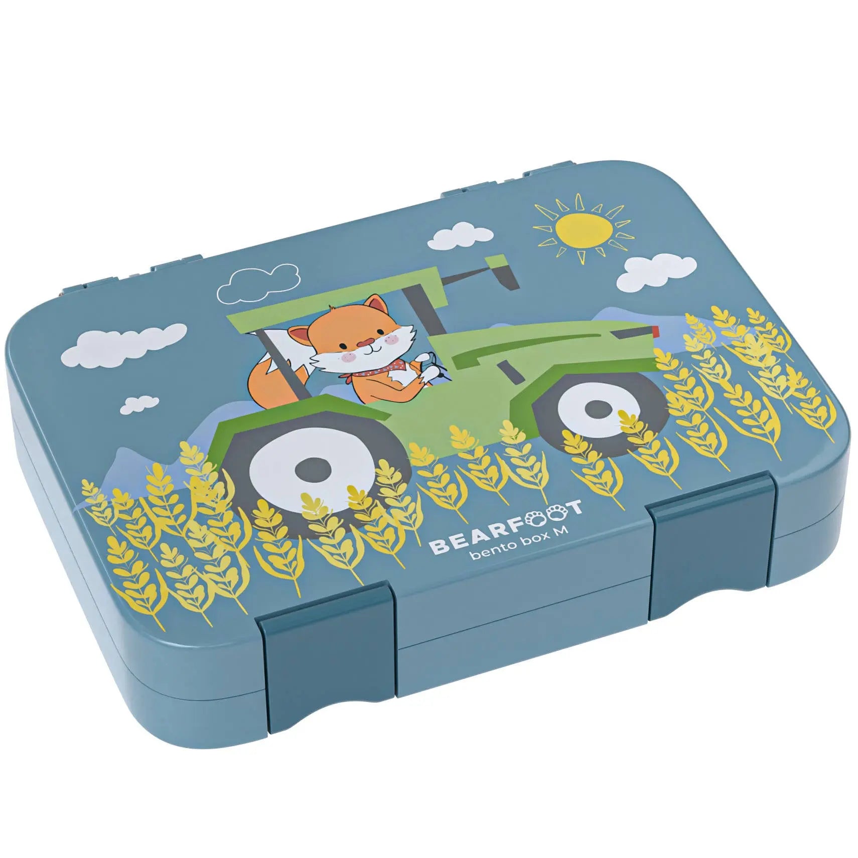 Brotdose Kinder mit Fächern, Lunchbox, Bento box- Traktor BEARFOOT      NATURKINDCHEN