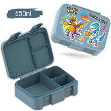 Brotdose mit Fächern, leicht & auslaufsicher - Dinos blau: 1.000ml BEARFOOT      NATURKINDCHEN