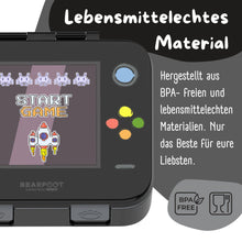 Brotdose mit Fächern, leicht & auslaufsicher - Game schwarz: 1.000ml BEARFOOT      NATURKINDCHEN