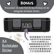 Brotdose mit Fächern, leicht & auslaufsicher - Game schwarz: 1.000ml BEARFOOT      NATURKINDCHEN