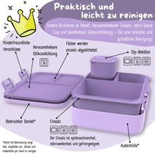 Brotdose mit Fächern, leicht & auslaufsicher - lila: 1.000ml BEARFOOT      NATURKINDCHEN