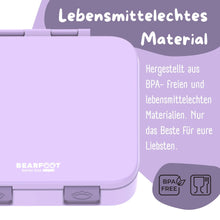 Brotdose mit Fächern, leicht & auslaufsicher - lila: 1.000ml BEARFOOT      NATURKINDCHEN