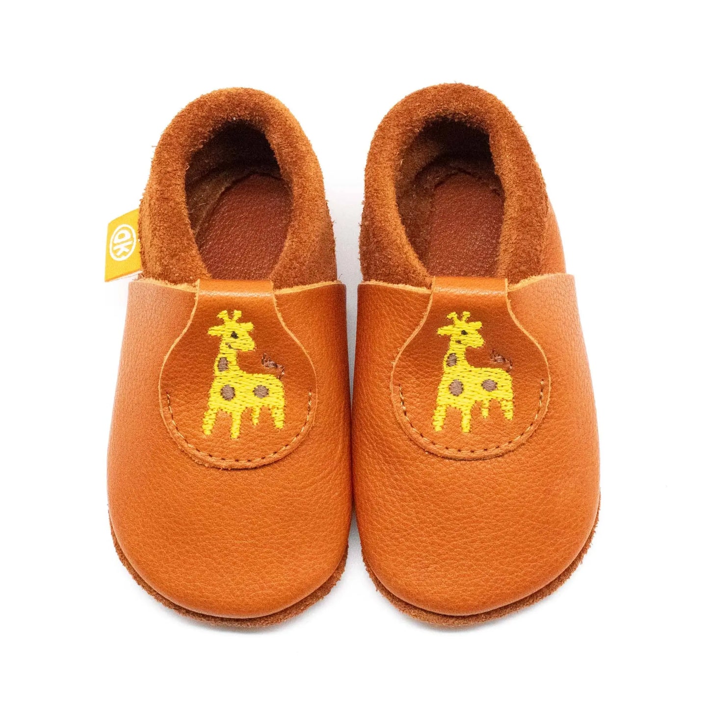 Kinder-Hausschuhe Poppie Giräffchen: 32/33 Orangenkinder®      NATURKINDCHEN