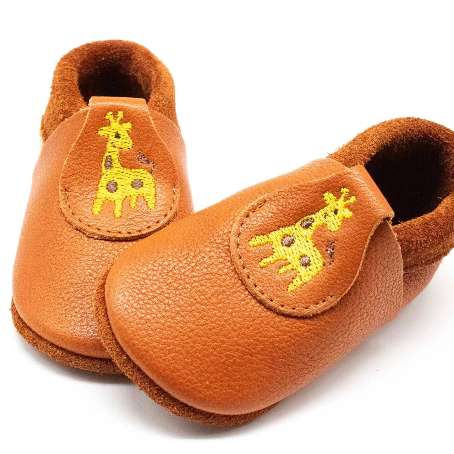 Kinder-Hausschuhe Poppie Giräffchen: 32/33 Orangenkinder®      NATURKINDCHEN