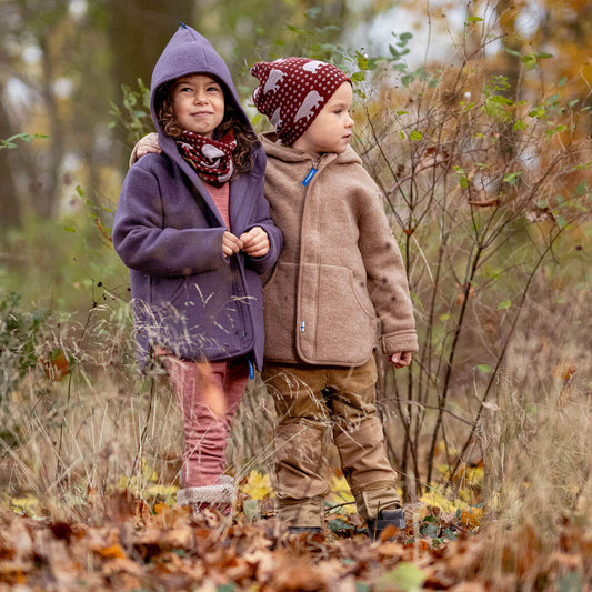 Finkid LUONTEVA Wollfleecejacke - Zip in Innenjacke NATURKINDCHEN      NATURKINDCHEN