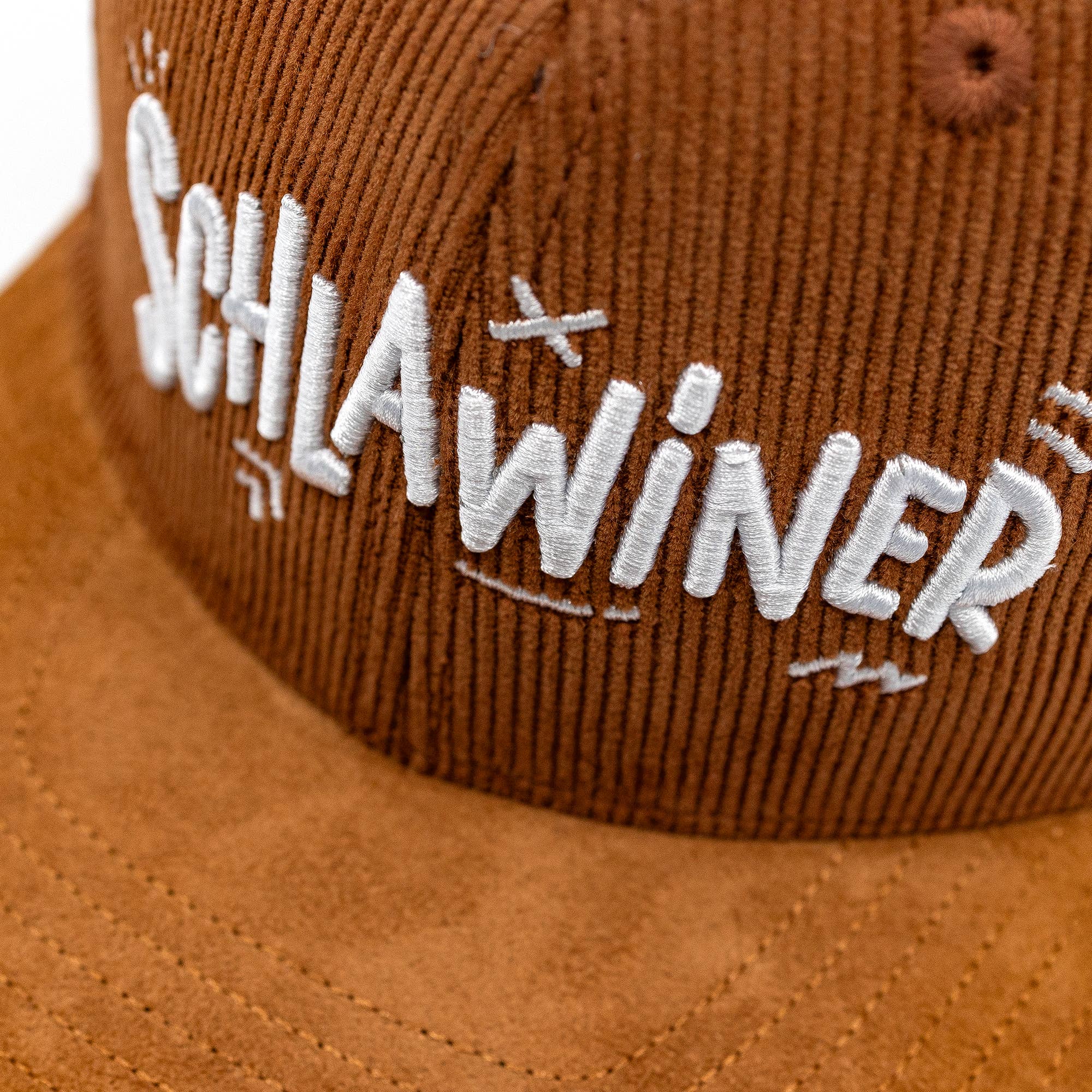 Schlawiner Snapback Cap Für Kinder - Braun Cord (Kids L) Hand und Feuer      NATURKINDCHEN