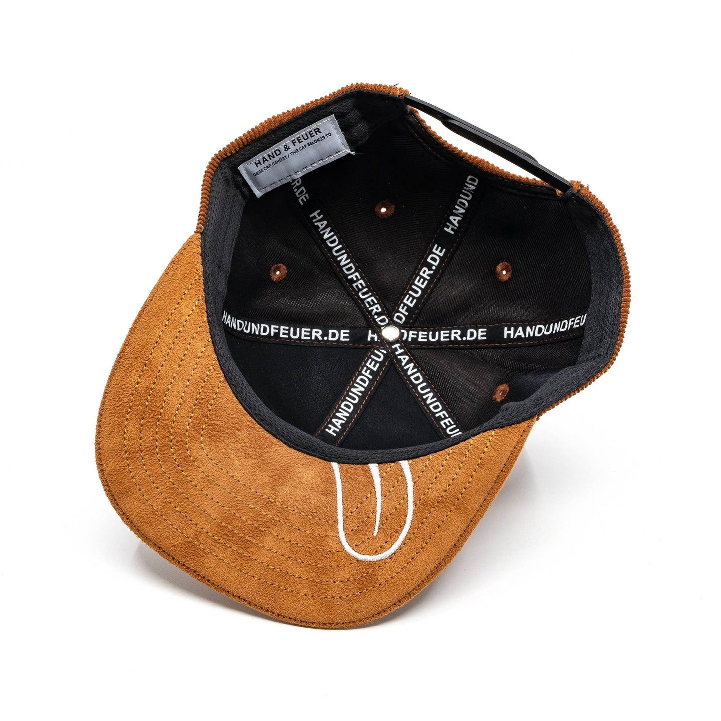 Schlawiner Snapback Cap Für Kinder - Braun Cord (Kids L) Hand und Feuer      NATURKINDCHEN